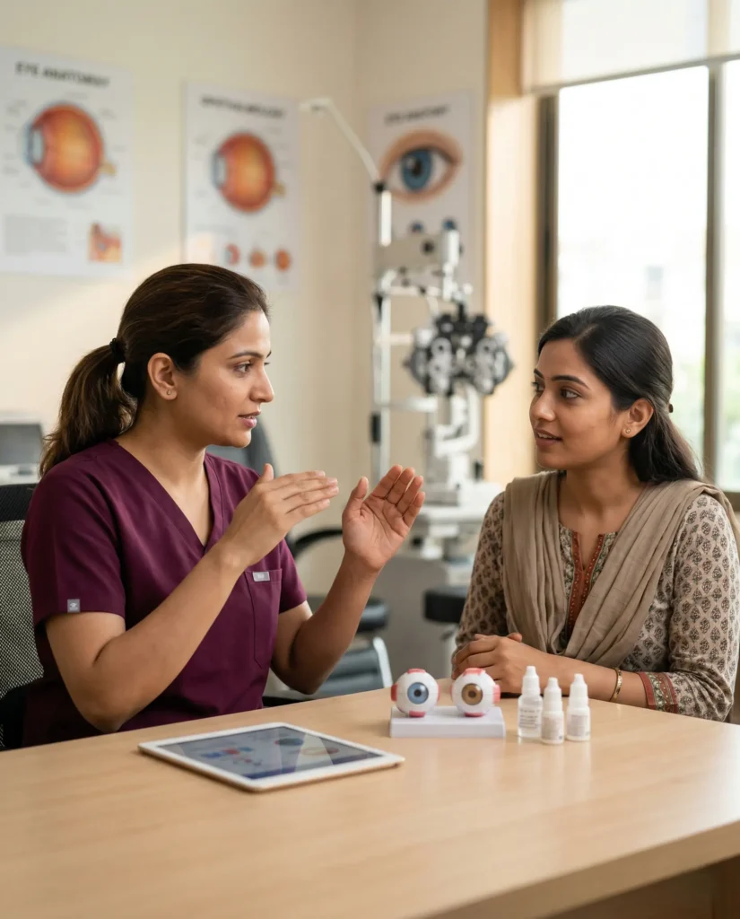 THE NAARI – Eye Health Education and Preventive Counseling