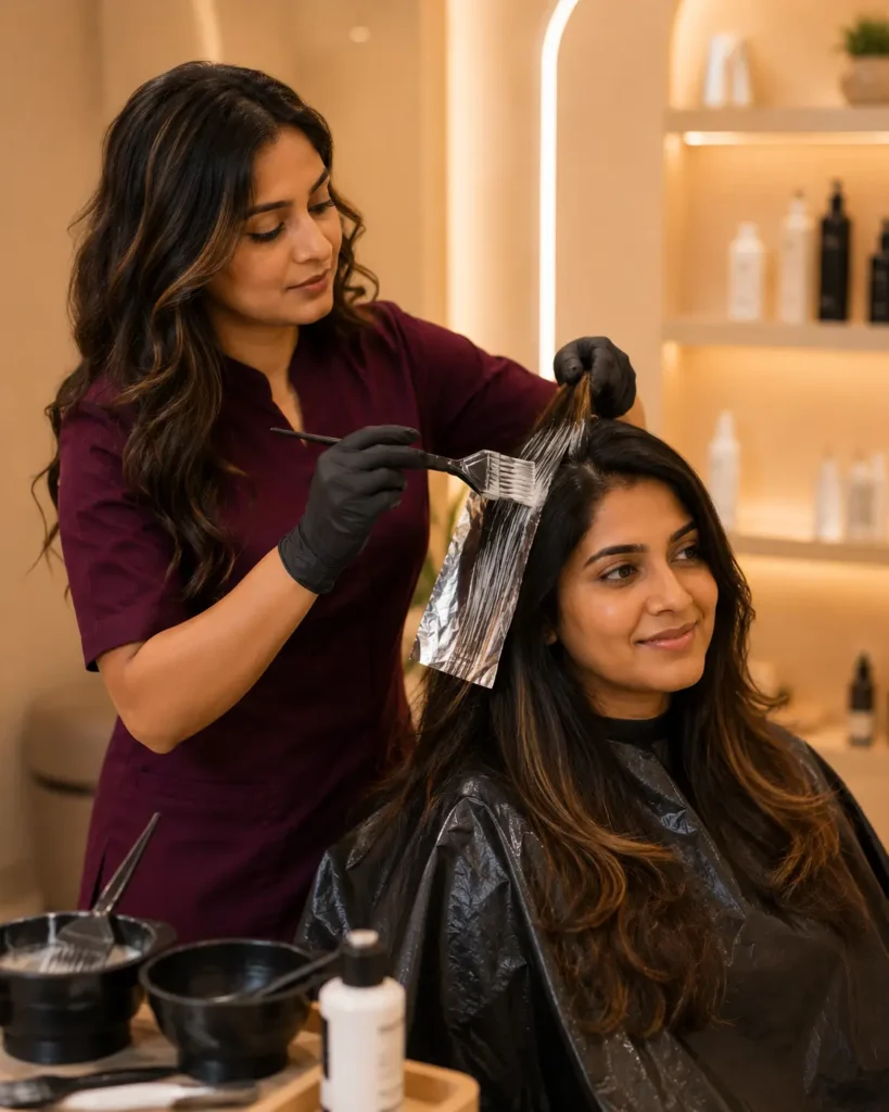THE NAARI – Hair Coloring (Full Color, Highlights, Balayage, Ombre)