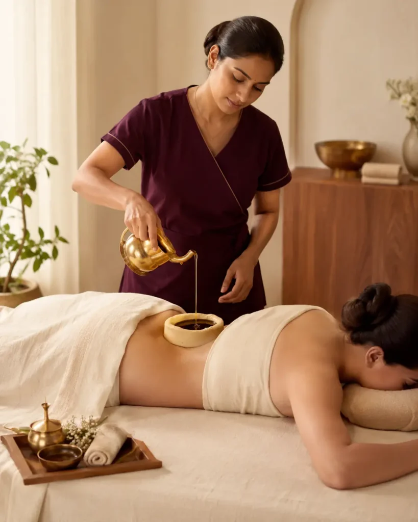 THE NAARI – Kati Basti (Warm Herbal Oil Treatment for Lower Back Pain)