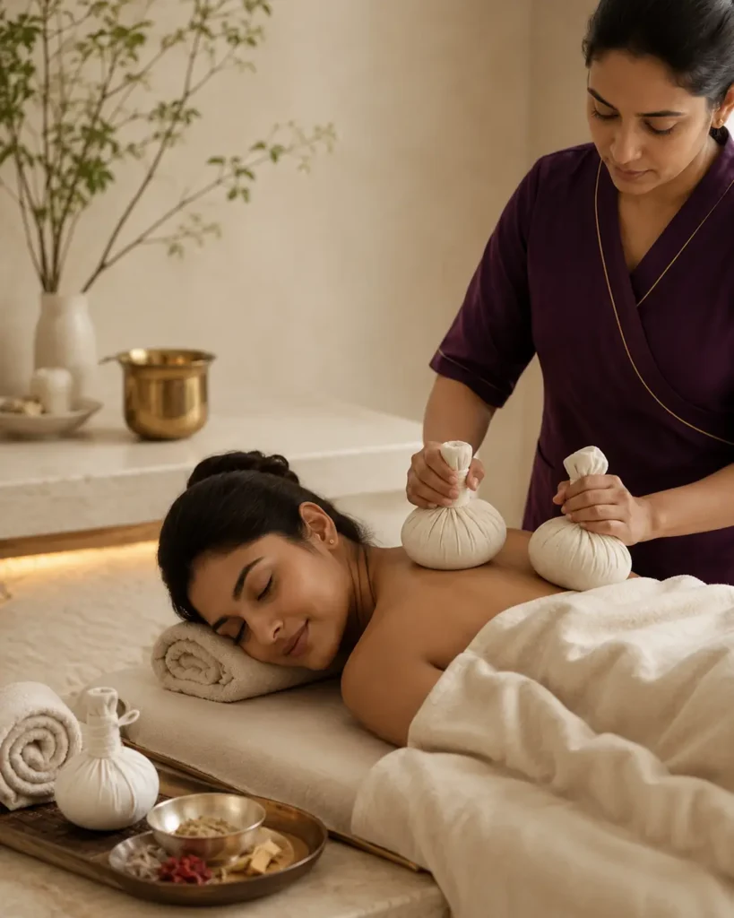 THE NAARI – Kizhi (Hot Herbal Compress for Pain Relief)