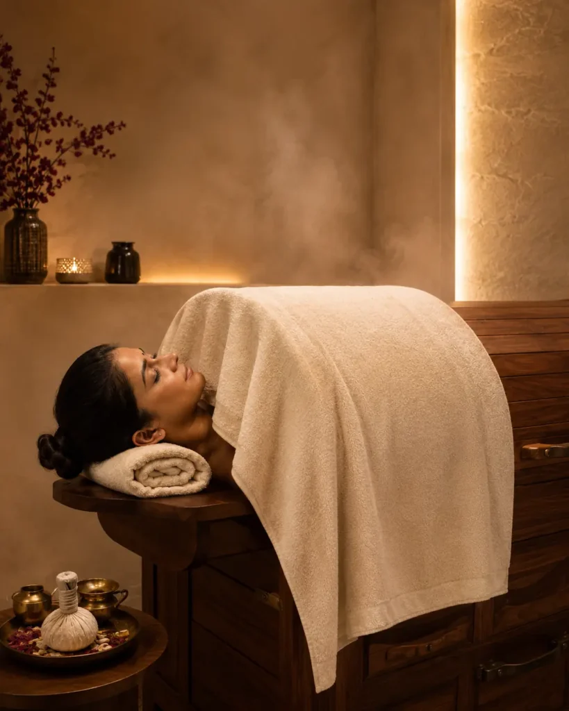 THE NAARI – Svedana (Herbal Steam Therapy for Stress Relief)